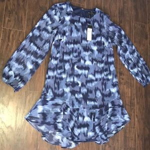 Variety of shades of blue dress